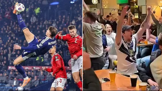 Gol Mctominay in Scozia-Danimarca