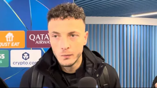 Amir Rrahmani in mixed zone dopo Napoli-Qarabag