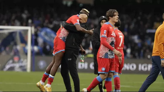 Victor Osimhen e Luciano Spalletti