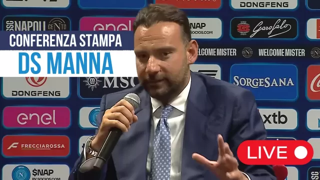 Giovanni Manna in conferenza stampa
