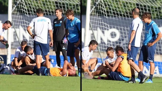 Infortunio per Giovane, foto: Ciro De Luca per CalcioNapoli24