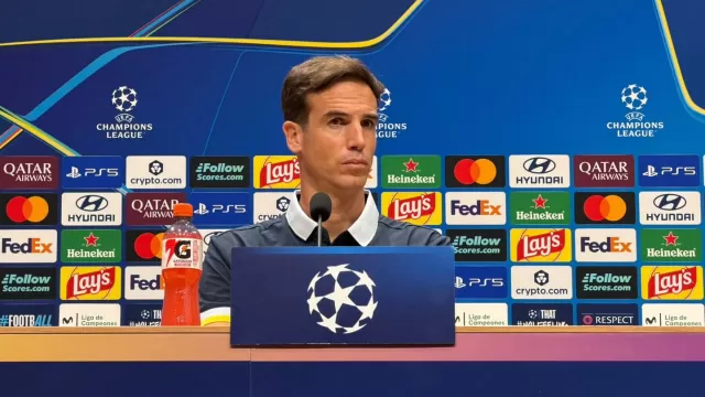 Inigo Perez in conferenza prima di Villarreal-Napoli
