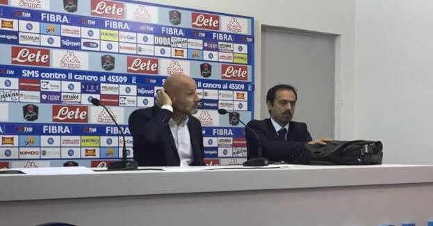 Napoli-Salernitana: Colantuono in diretta in conferenza