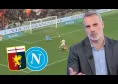 Sorrentino: "Il Napoli per 20 minuti non superava la met&agrave; campo con il Genoa"
