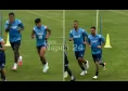 Alisson Santos e Spinazzola regolarmente in campo: gli azzurri si stanno allenando a Carciato | FOTO CN24
