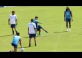 Cecchino Folorunsho, riecco Neres! Gran gol Barid&ograve;: highlights allenamento mattina a Dimaro | VIDEO