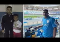 Como-Napoli, pap&agrave; Giovane ieri sugli spalti: "Il titolo pi&ugrave; grande della mia vita" | FOTO