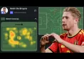Prestazione pazzesca di De Bruyne: l'algoritmo Sofascore lo valuta 9,8 su 10!