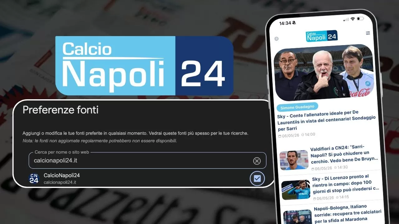 CalcioNapoli24 su Google in 