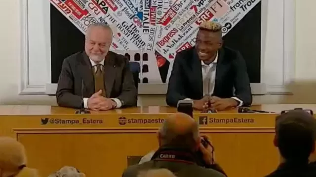 Aurelio De Laurentiis e Victor Osimhen