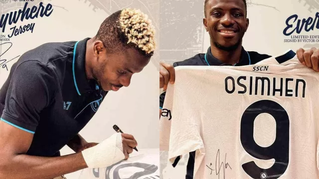 Maglia autografata da Osimhen