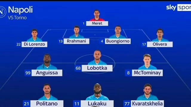 Formazione Torino Napoli