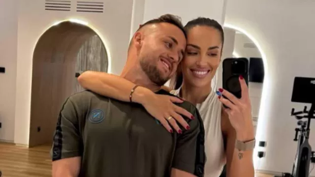 Lobotka con la fidanzata Simi