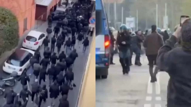 Scontri ultras a Bologna