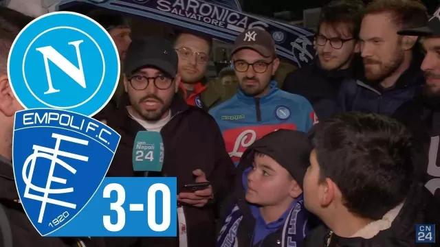 Tifosi napoletani dopo Napoli Empoli 3-0