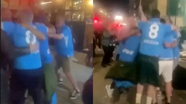 Tifosi scozzesi a Napoli