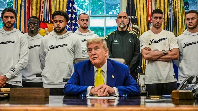 Juventus in visita da Trump
