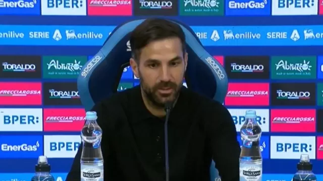 Cesc Fabregas conferenza stampa Napoli Como