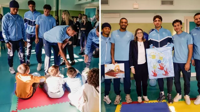 SSC Napoli in visita al Policlinico