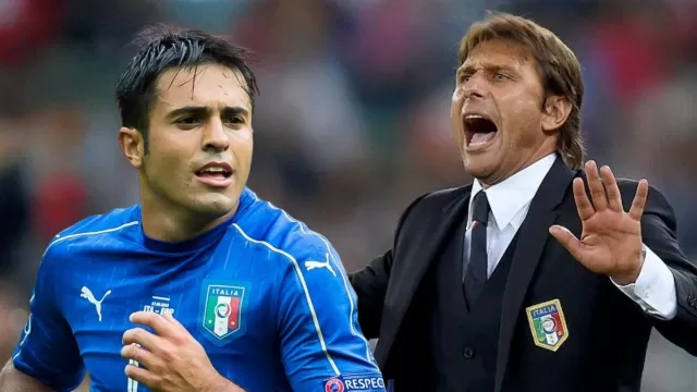 Eder e Conte con la Nazionale italiana