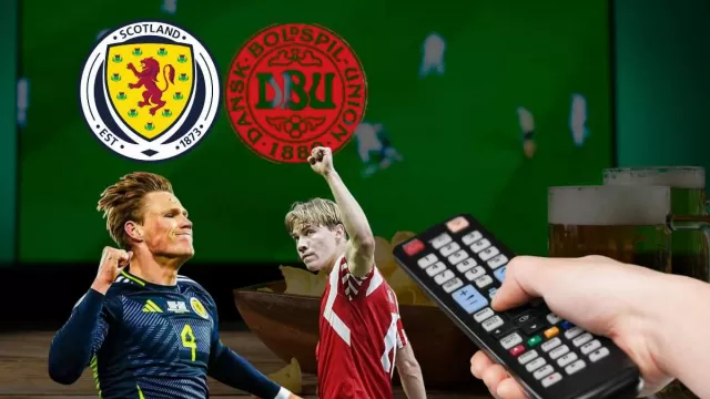 Scozia Danimarca in Tv