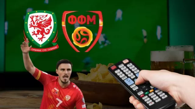 Galles Macedonia del Nord in Tv