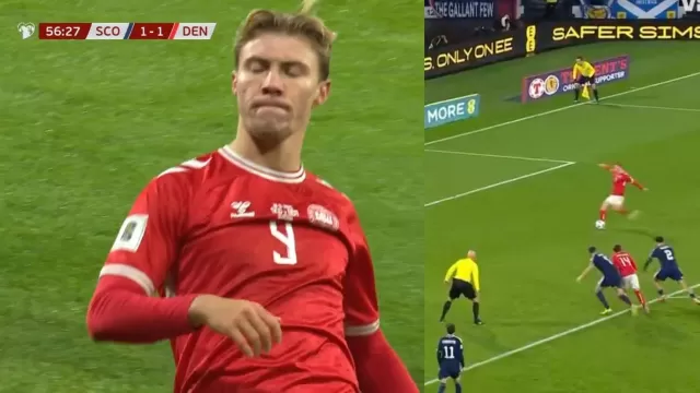 Gol Hojlund in Scozia-Danimarca