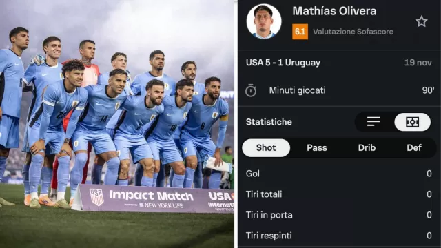 Olivera in campo per USA-Uruguay