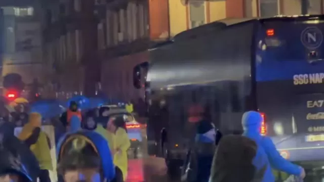 Arrivo Napoli al Maradona