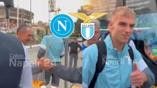 La Lazio &egrave; arrivata a Napoli: il video dell'arrivo all'Hotel Esedra