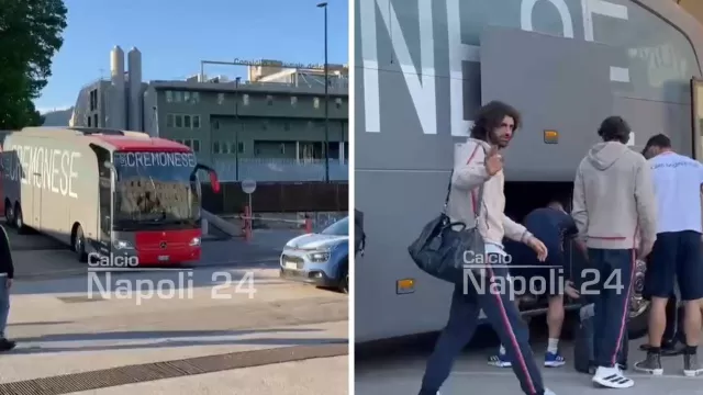 Napoli-Cremonese, grigiorossi arrivati in citt&agrave;