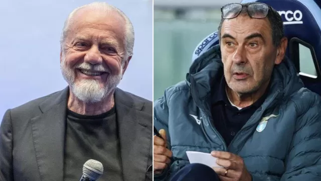 Aurelio De Laurentiis e Maurizio Sarri