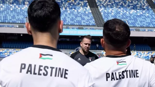 Palestina allo stadio Maradona