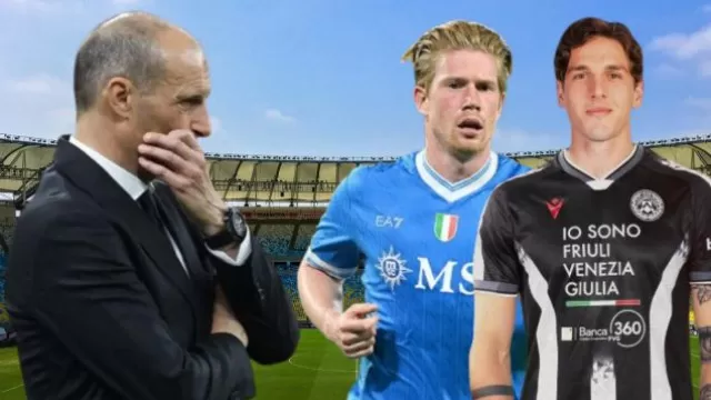 Massimiliano Allegri, Kevin De Bruyne e Nicol&ograve; Zaniolo