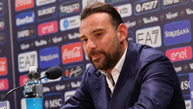 Giovanni Manna in conferenza stampa