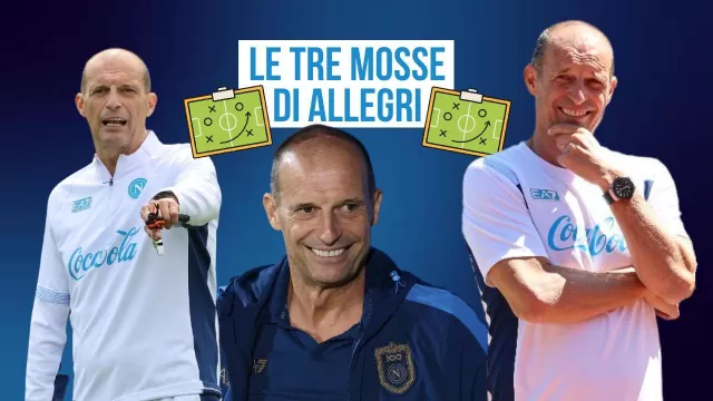La tripla variante tattica di Massimiliano Allegri al Napoli