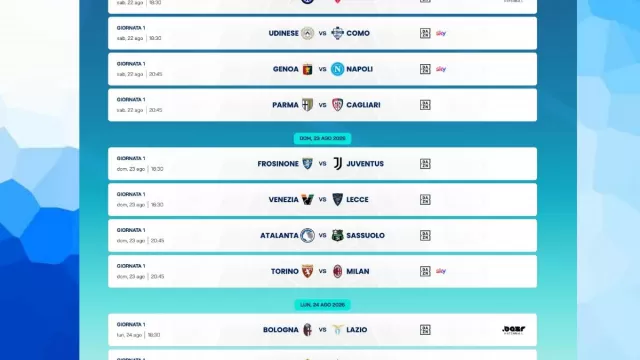 Prima giornata Serie A