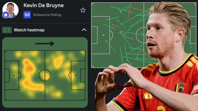 De Bruyne Sofascore rating