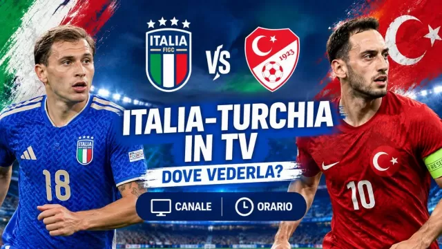 Italia Turchia in Tv