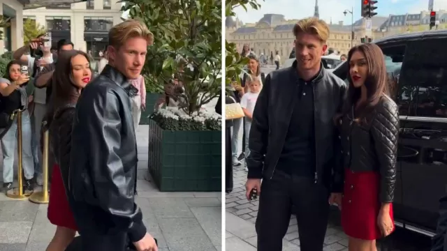 De Bruyne alla Fashion Week a Parigi