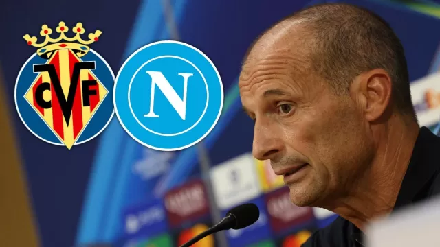 Allegri in conferenza prima di Villarreal-Napoli
