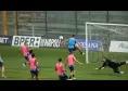 Ritiro Castel di Sangro Napoli 2026, giorno 12: attacco a difesa schierata e fase difensiva pre-Aris Salonicco, ghiaccio sul ginocchio sinistro per Lang dopo un tiro | VIDEO