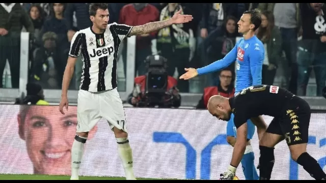 Mario Mandzukic in Juventus-Napoli