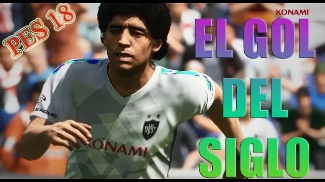 Pes 2018 gol del secolo Maradona, omaggio Konami