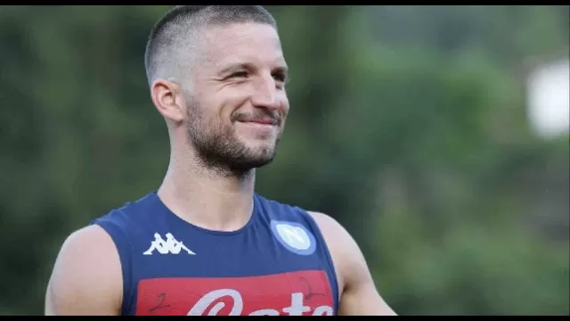 Dries Mertens con la sua nuova acconciatura