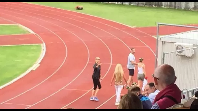 Jacqueline De Laurentiis in campo a Dimaro