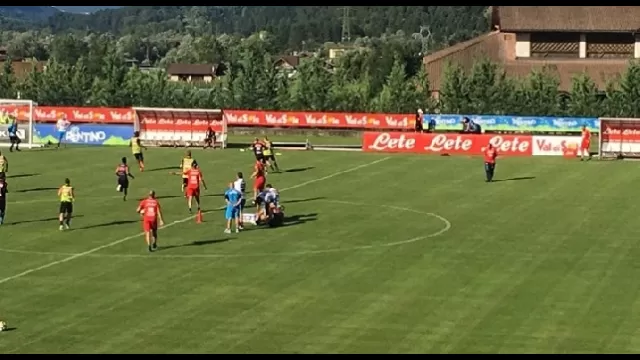 Tonelli a terra in campo a Dimaro