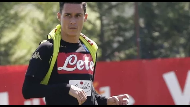 Jos&eacute; Callejon, attaccante spagnolo del Napoli