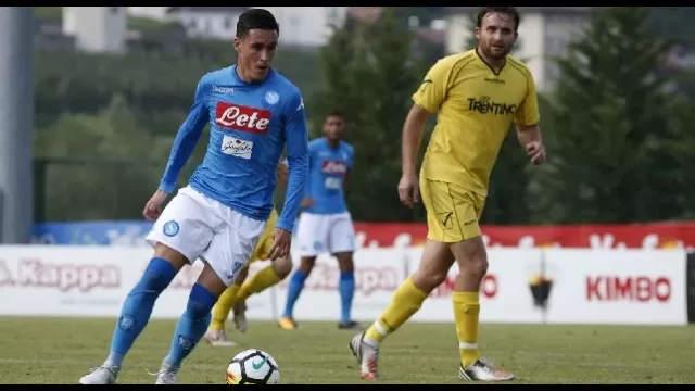 Jos&eacute; Callejon, attaccante spagnolo del Napoli