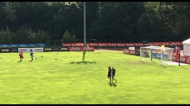 Dimaro, seduta mattutina: Giuntoli gi&agrave; sul campo in tenuta sportiva